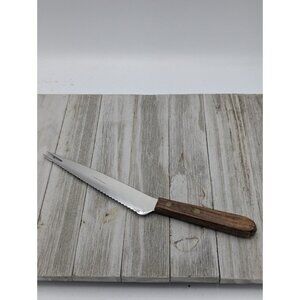 VTG Utility All Purpose Carving Slice Knife Serrated Advertising Looks Unused